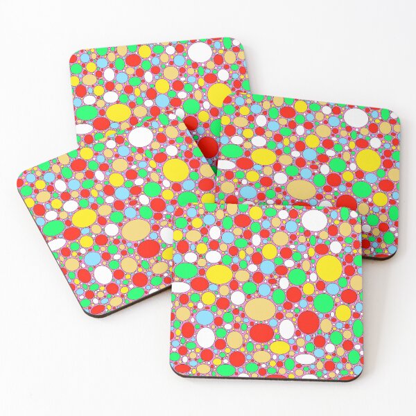 Item preview, Multi Coloured Circles Pink Background designed and sold by Walter73.