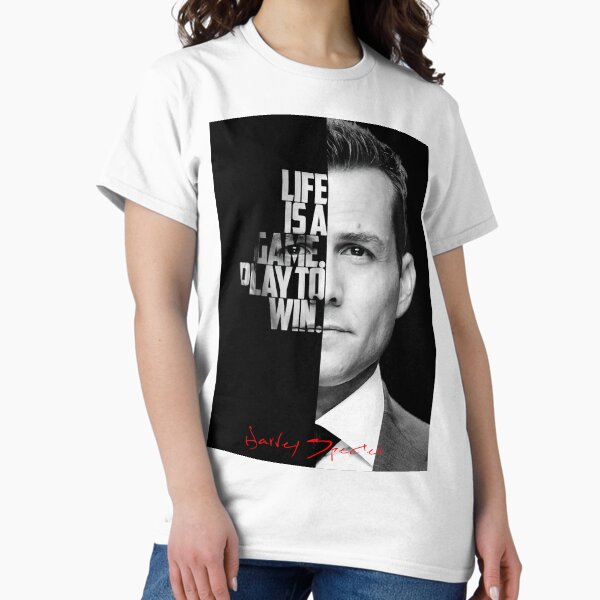 Artikel-Vorschau von Harvey Spectre Schwarz-Weiß-Motivationszitat., designt und verkauft von eneakelo777.