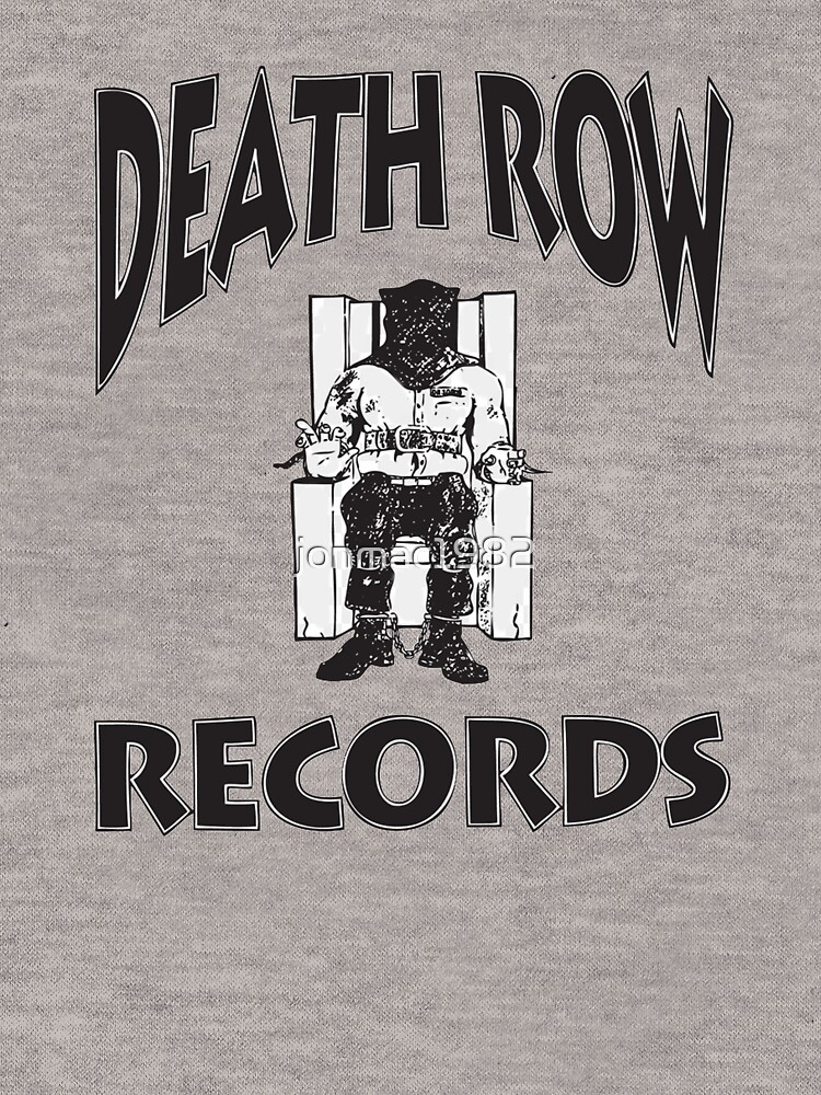 death row records hoodie blue