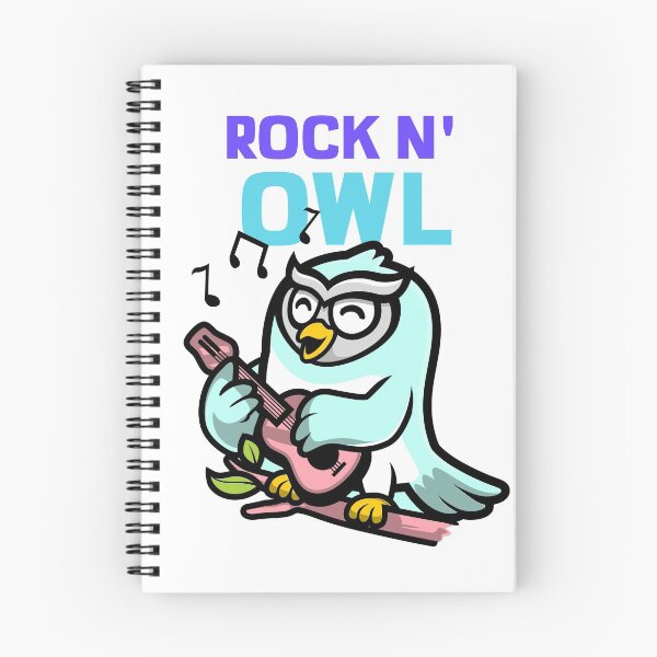 Item preview, Rock N' Owl, Light Blue Owl designed and sold by boisebug.