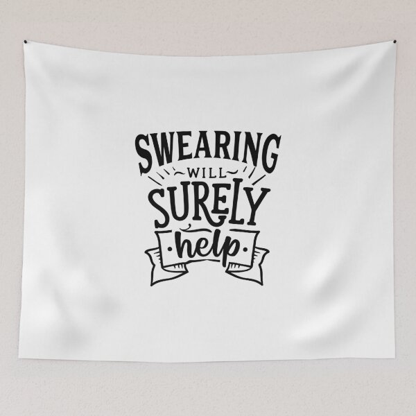 Item preview, Swearing will surely help|Funny quotes,gifts for men,women,coworkers,colleagues designed and sold by cookiemasterpj.