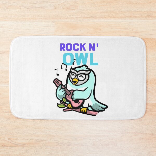 Item preview, Rock N' Owl, Light Blue Owl designed and sold by boisebug.