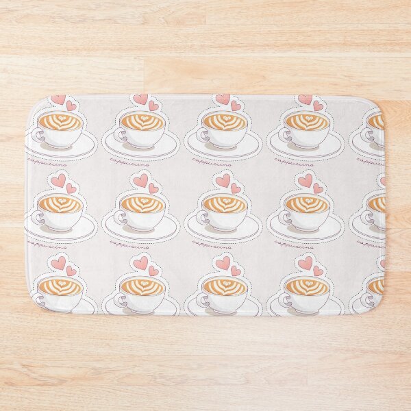 Item preview, Cup Of Cappuccino With Cute 2 Hearts  designed and sold by tee4shirt.