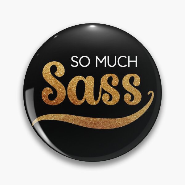 Item preview, So Much Sass - Glitter on Black designed and sold by VicEllisArt.