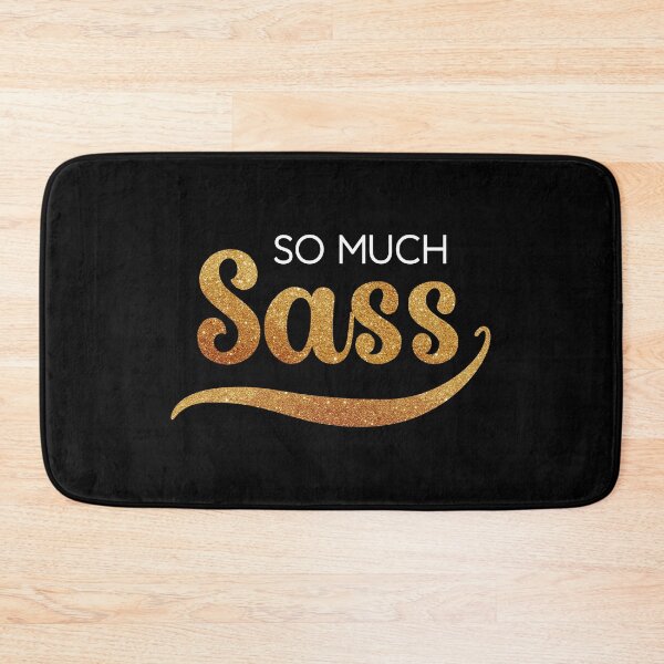 Item preview, So Much Sass - Glitter on Black designed and sold by VicEllisArt.