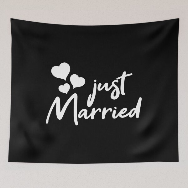 Item preview, Just married designed and sold by mographicdesign.