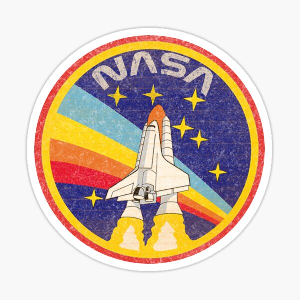 Nasa Vintage Long Sleeve Stickers | Redbubble