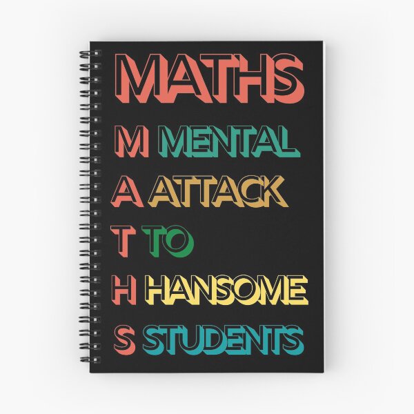 Item preview, Maths is a mental attack to handsome students designed and sold by Ribsa.