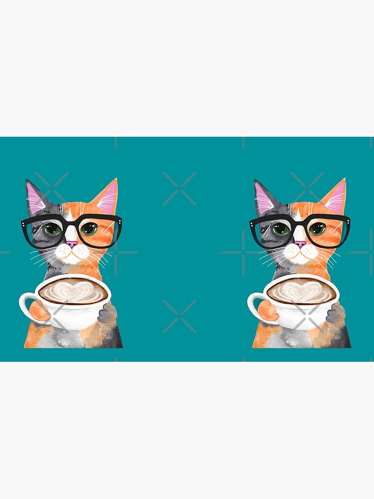 Cartoon Kitten Glass Coffee Mug Double walled Espresso - Temu