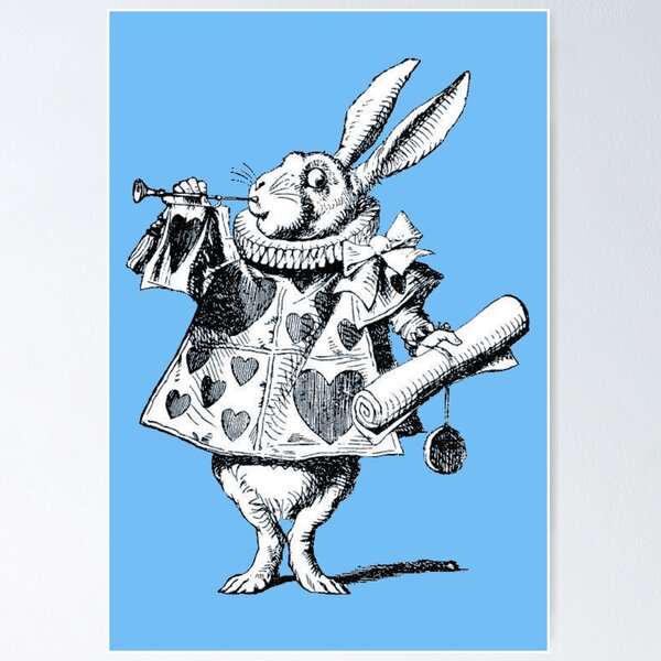 Item preview, White rabbit, wonderland designed and sold by DeVeauDesign.