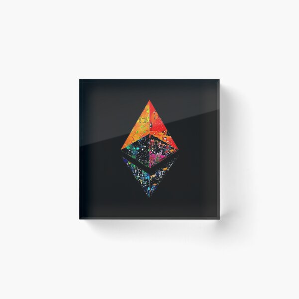 Item preview, "Paint Splatter" ETH crypto, Ethereum logo.  designed and sold by PrintPit.