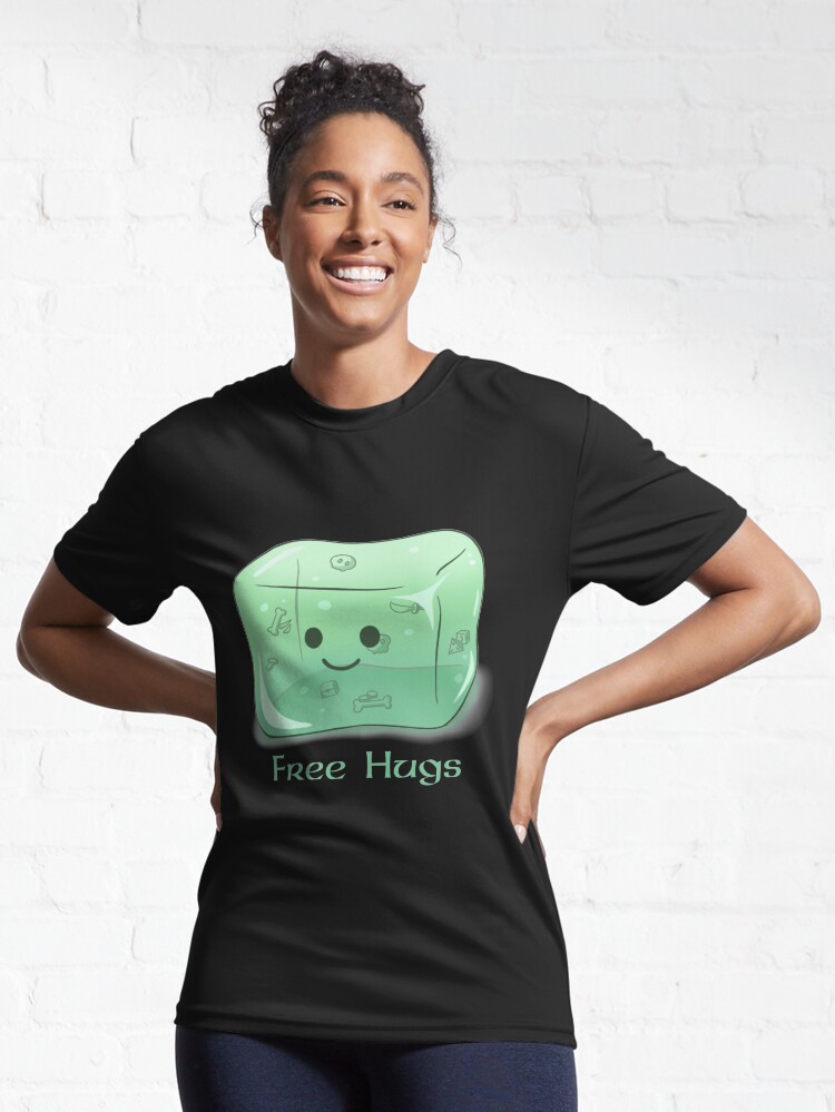 "Gelatinous Cube Free Hugs" Active TShirt for Sale by MimicGamingCo Redbubble
