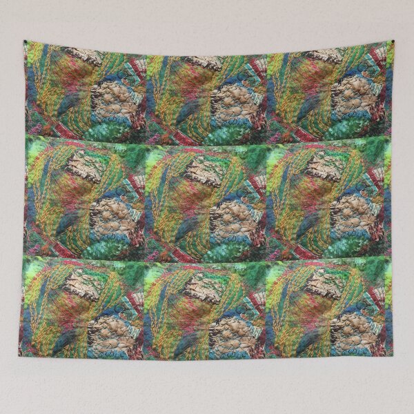 Item preview, Meanderings of the Needle, textile artwork designed and sold by Claire Cooper-Walsh.