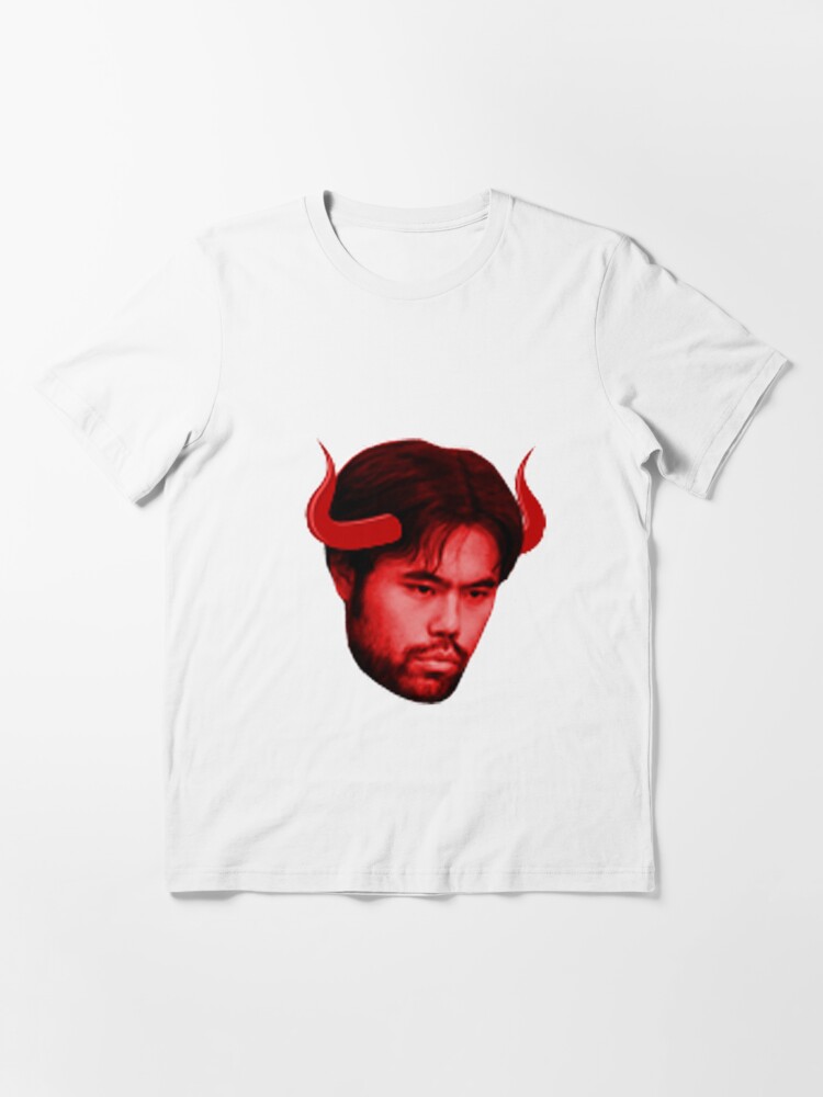 Hikaru Nakamura ceiling face sticker Pullover Hoodie by LoveGalBlackTan