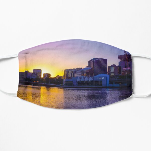 Backlit Along the Yarra - Melbourne, Victoria Flat Mask