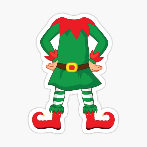 Elf Costume Sticker for Sale by sherwinlde Redbubble