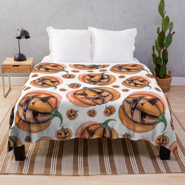 Item preview, Happy halloween seamless pattern with halloween pumpkins designed and sold by AlenserArt.