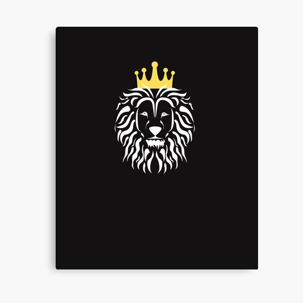 Lion With Crown for men and boys Canvas Print