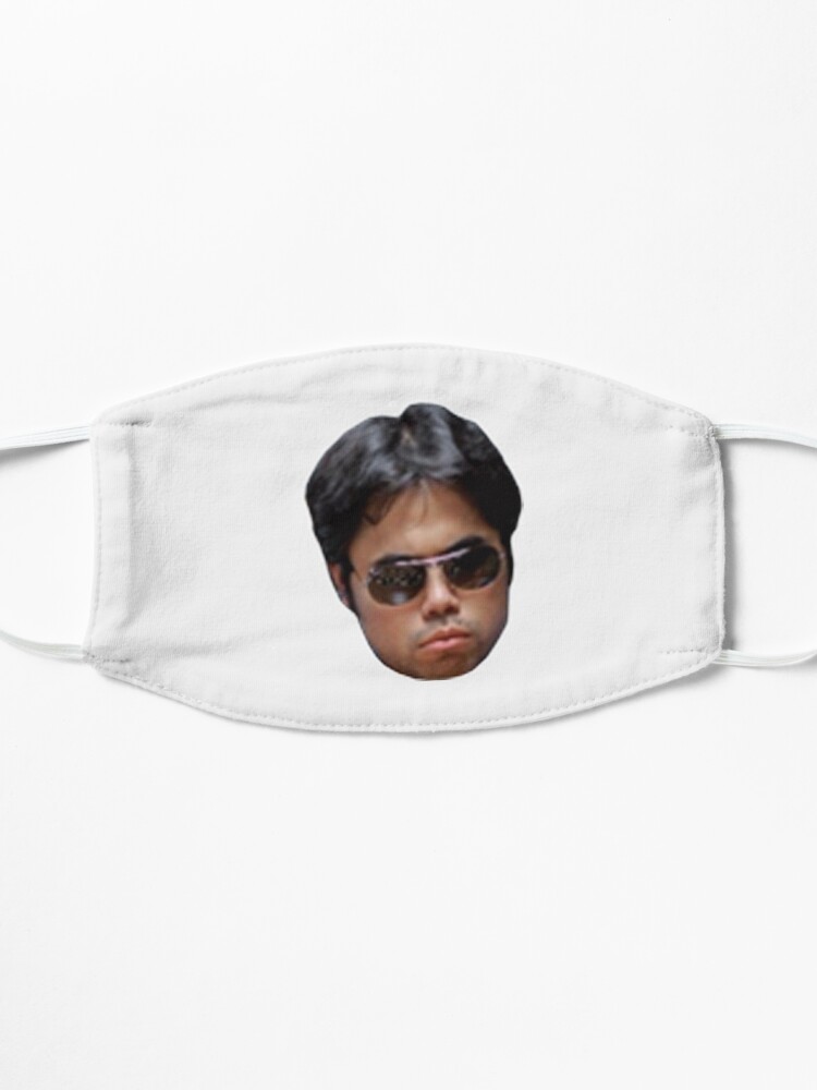 Hikaru Nakamura funny thinking face sticker Mask by LoveGalBlackTan