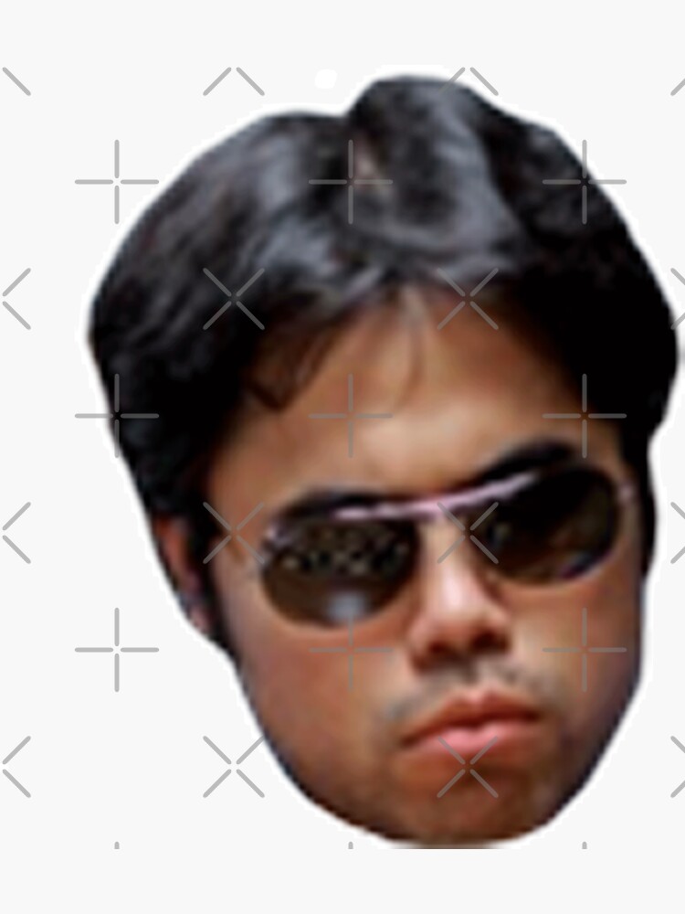 Hikaru Nakamura funny thinking face sticker Mask by LoveGalBlackTan