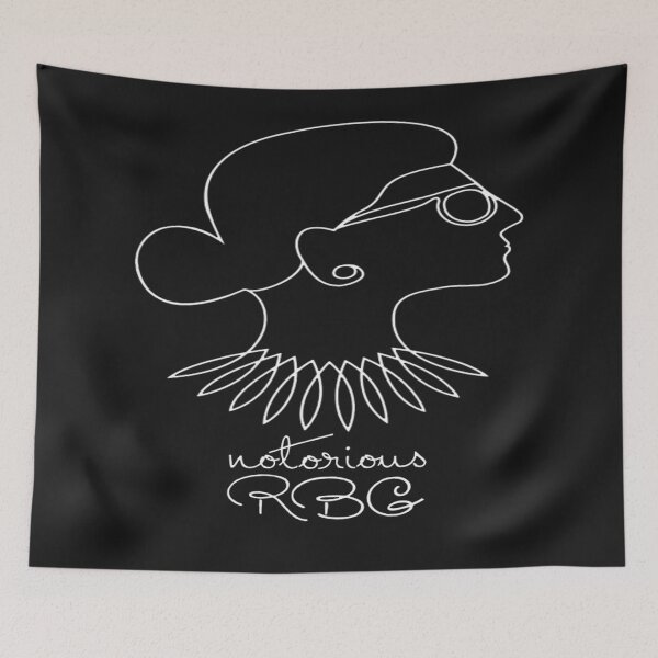 Item preview, Notorious RBG Ruth Bader Ginsburg Profile Line Drawing T-Shirt designed and sold by Trendy Shirt.