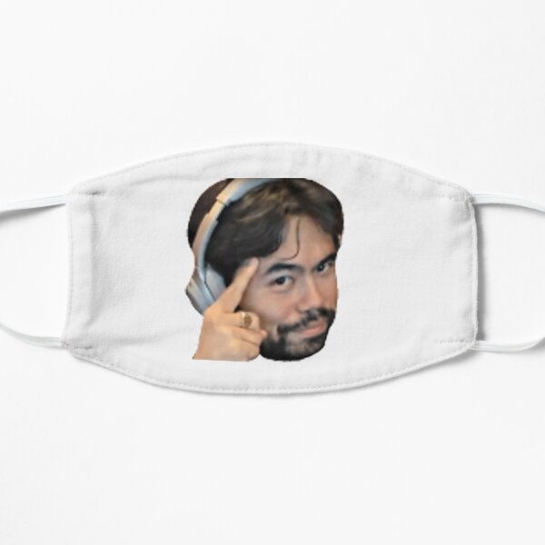 Hikaru Nakamura funny thinks face sticker Mask by LoveGalBlackTan