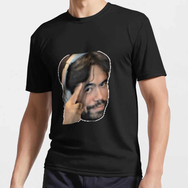 Hikaru Nakamura funny thinking face sticker Mask by LoveGalBlackTan