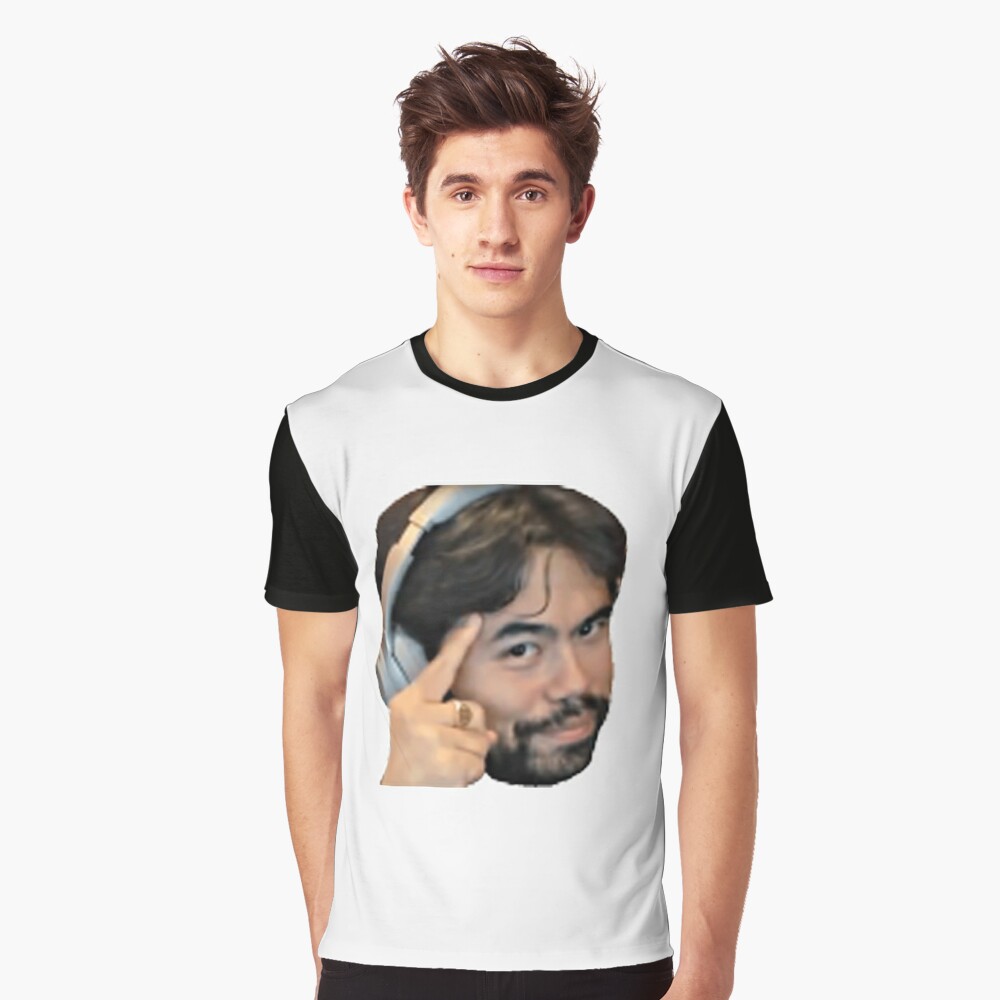 Hikaru Nakamura funny thinks face sticker Mask by LoveGalBlackTan