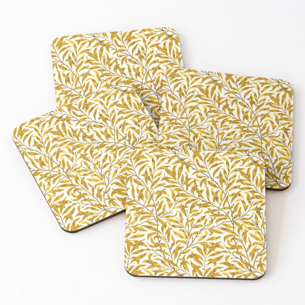 Item preview, Leaves pattern mustard designed and sold by La Chic.