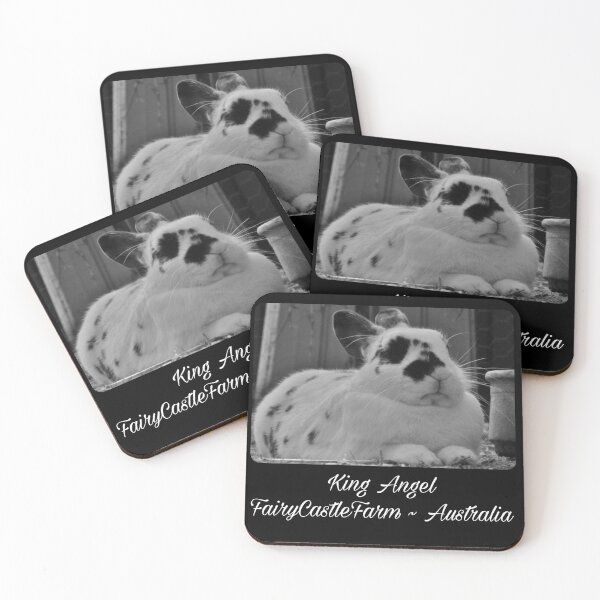 Item preview, King Angel, English Spot rabbit & ruler of FairyCastleFarm  designed and sold by YollieBeeArt.