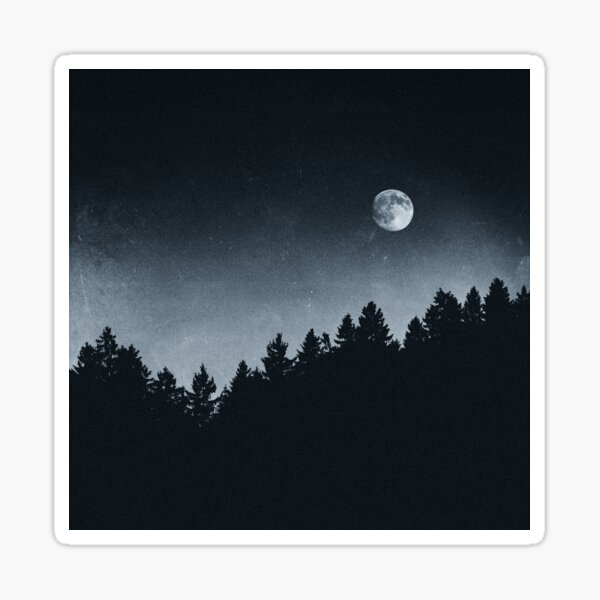 Under Moonlight Sticker