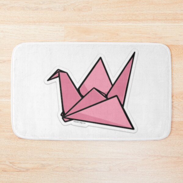 Item preview, Origami stork in pink color designed and sold by Bgarnier.