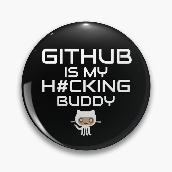 Item preview, Github is My Hacking Buddy on Black background designed and sold by clubtee.