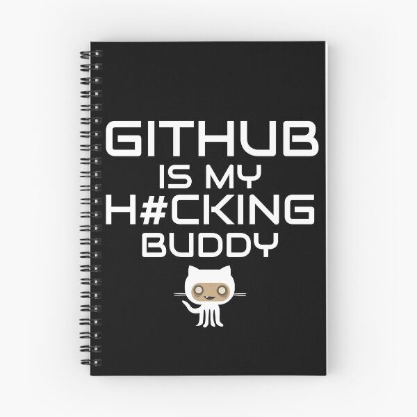 Item preview, Github is My Hacking Buddy on Black background designed and sold by clubtee.
