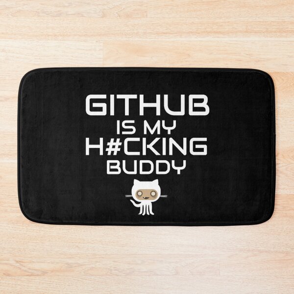 Item preview, Github is My Hacking Buddy on Black background designed and sold by clubtee.