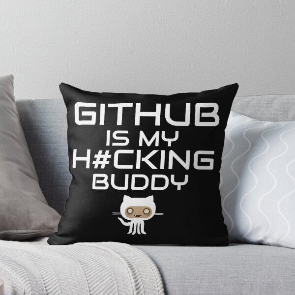 Item preview, Github is My Hacking Buddy on Black background designed and sold by clubtee.