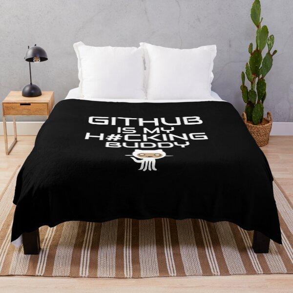 Item preview, Github is My Hacking Buddy on Black background designed and sold by clubtee.