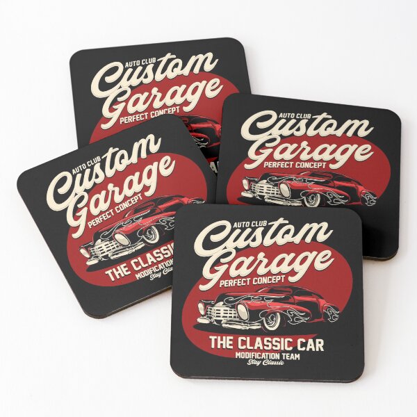 Item preview, Auto Club Custom Garage Classic Car Modification designed and sold by Vector Scout Lab.