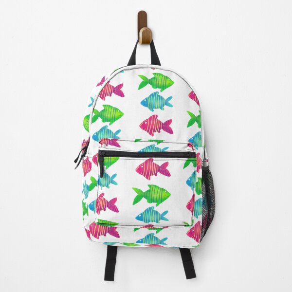 Item preview, Multicolored cute fish. Vivid digital illustration. designed and sold by Yovin11.