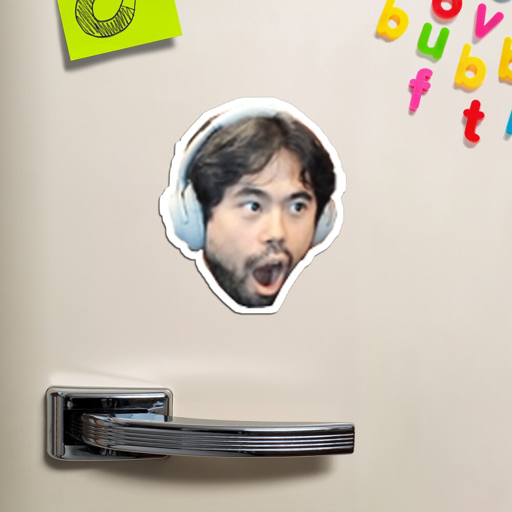 Hikaru Nakamura PogChamp sticker Sticker by LoveGalBlackTan