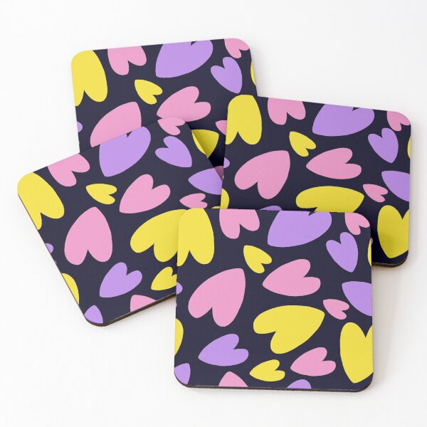 Item preview, Love and Hope - Pink, Yellow and Purple Hearts designed and sold by madtoyman.