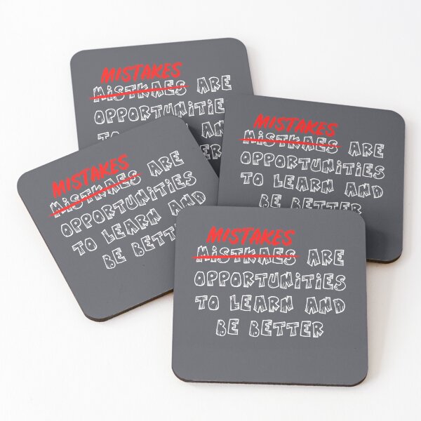 Item preview, Mistakes are opportunites to learn and be better. Motivational Quotes. designed and sold by TonsPOD.