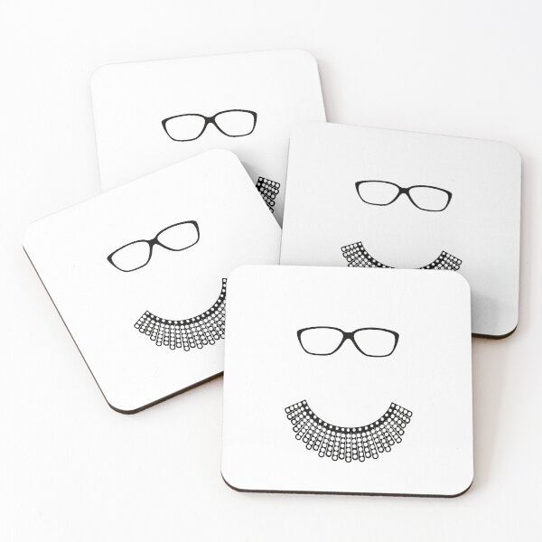 Item preview, Ruth Bader Ginsburg Glasses and Dissent collar designed and sold by ReluctantChickn.