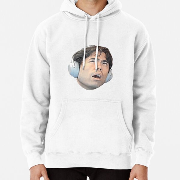 Hikaru Nakamura ceiling face sticker Pullover Hoodie by LoveGalBlackTan