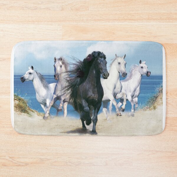 Item preview, Black Frisian With Four White Horses designed and sold by Staytrendy.