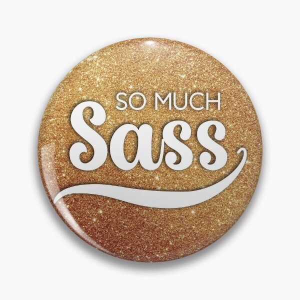Item preview, So Much Sass - Gold Glitter Circle designed and sold by VicEllisArt.