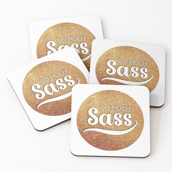 Item preview, So Much Sass - Gold Glitter Circle designed and sold by VicEllisArt.