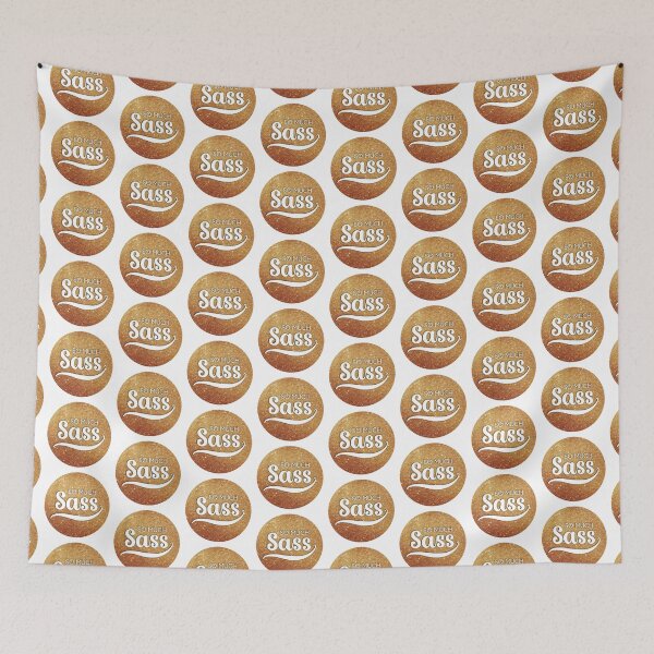 Item preview, So Much Sass - Gold Glitter Circle designed and sold by VicEllisArt.