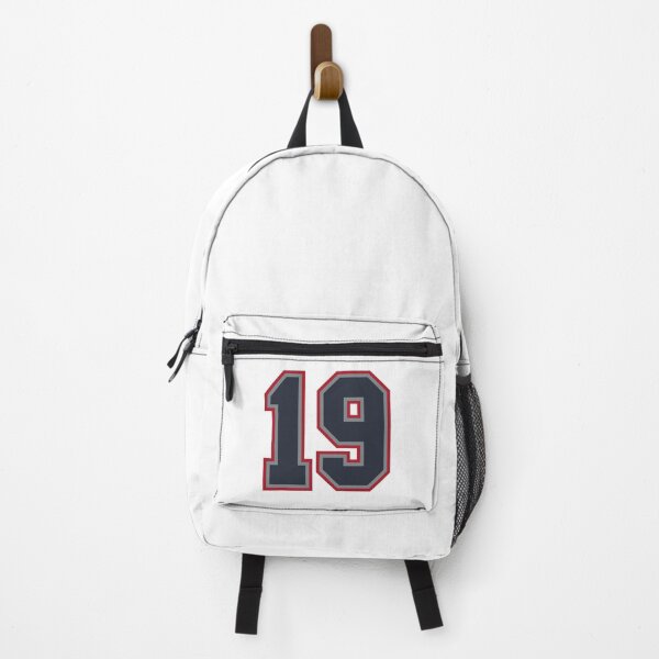 Item preview, 19 Navy Grey Red Sports Number Nineteen designed and sold by HelloFromAja.