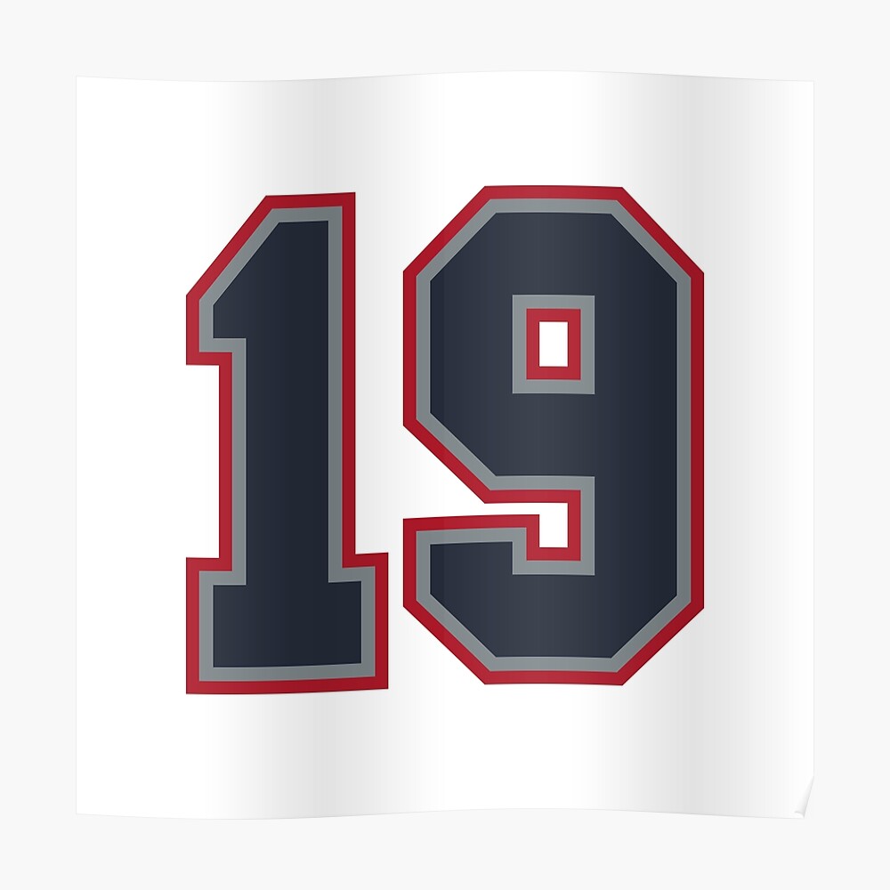 8 Navy Grey Red Sports Number Eight Canvas Print for Sale by HelloFromAja
